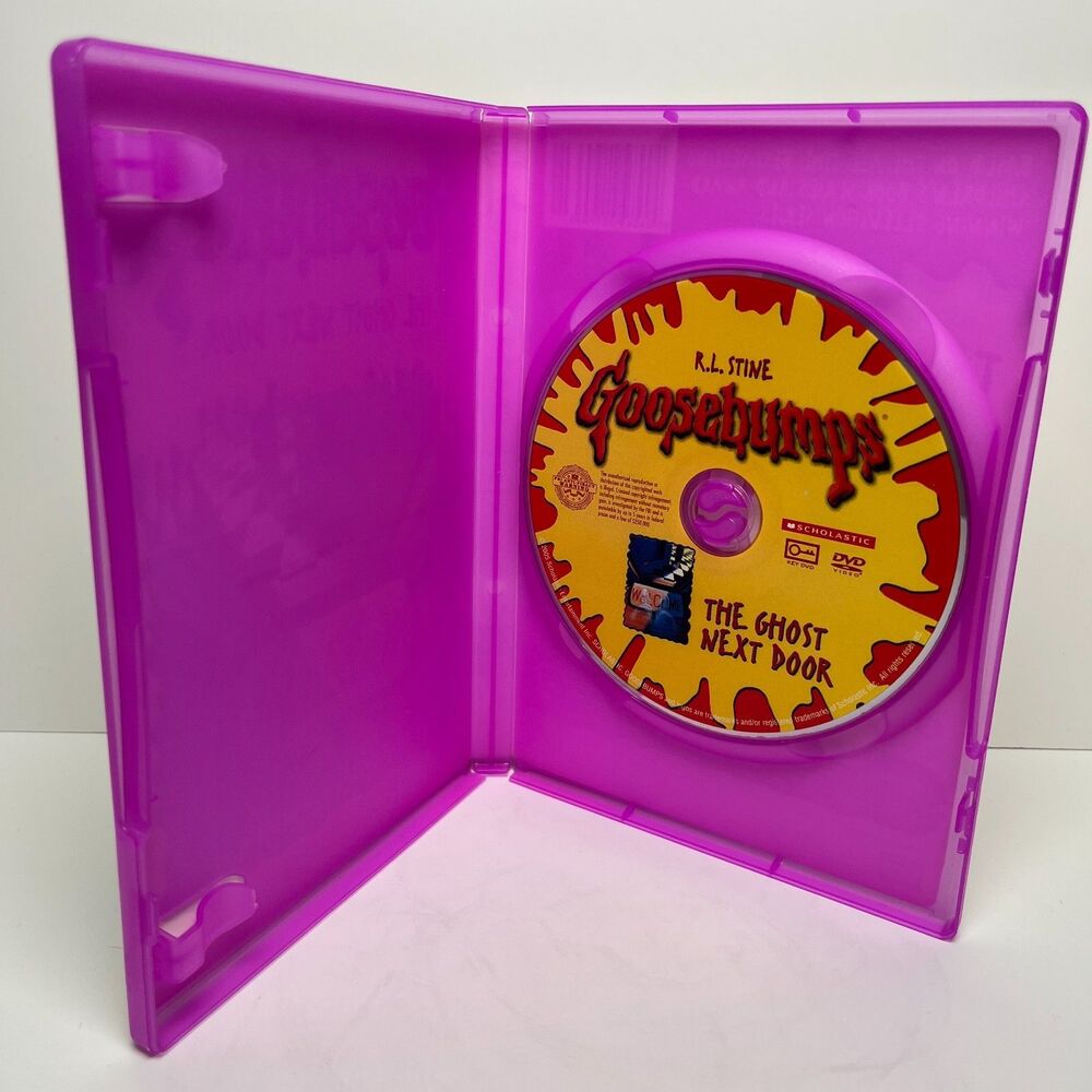 Goose Bumps: The Ghost Next Door (DVD, 2005) Halloween Scary Pink Case